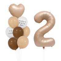 Birthday Simple Style Letter Number Aluminum Film Indoor Outdoor Party Balloons sku image 2