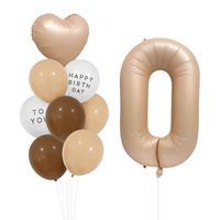Birthday Simple Style Letter Number Aluminum Film Indoor Outdoor Party Balloons sku image 10