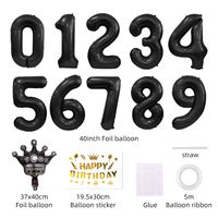 Birthday Princess Glam Letter Aluminum Film Indoor Outdoor Party Balloons main image 2