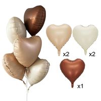 Geburtstag Basic Einfacher Stil Herzform Aluminiumfolie Innen Draussen Gruppe Luftballons main image 5