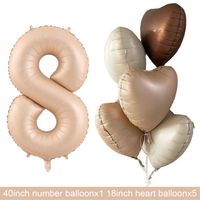 Geburtstag Basic Einfacher Stil Herzform Aluminiumfolie Innen Draussen Gruppe Luftballons sku image 8