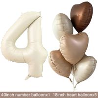 Geburtstag Basic Einfacher Stil Herzform Aluminiumfolie Innen Draussen Gruppe Luftballons sku image 24