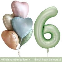 Geburtstag Basic Einfacher Stil Herzform Aluminiumfolie Innen Draussen Gruppe Luftballons sku image 36