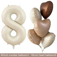 Geburtstag Basic Einfacher Stil Herzform Aluminiumfolie Innen Draussen Gruppe Luftballons sku image 28