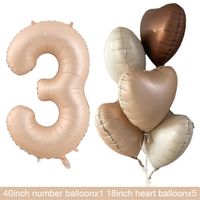 Geburtstag Basic Einfacher Stil Herzform Aluminiumfolie Innen Draussen Gruppe Luftballons sku image 3