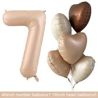 Geburtstag Basic Einfacher Stil Herzform Aluminiumfolie Innen Draussen Gruppe Luftballons sku image 7