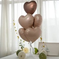 Geburtstag Basic Einfacher Stil Herzform Aluminiumfolie Innen Draussen Gruppe Luftballons main image 4