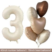 Geburtstag Basic Einfacher Stil Herzform Aluminiumfolie Innen Draussen Gruppe Luftballons sku image 23