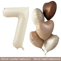 Geburtstag Basic Einfacher Stil Herzform Aluminiumfolie Innen Draussen Gruppe Luftballons sku image 27