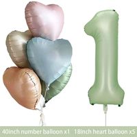 Geburtstag Basic Einfacher Stil Herzform Aluminiumfolie Innen Draussen Gruppe Luftballons sku image 31
