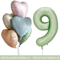 Geburtstag Basic Einfacher Stil Herzform Aluminiumfolie Innen Draussen Gruppe Luftballons sku image 39
