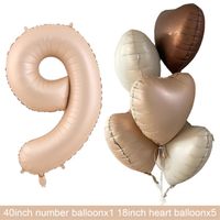 Geburtstag Basic Einfacher Stil Herzform Aluminiumfolie Innen Draussen Gruppe Luftballons sku image 9