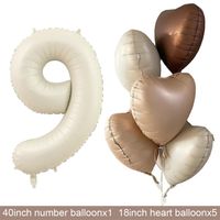 Geburtstag Basic Einfacher Stil Herzform Aluminiumfolie Innen Draussen Gruppe Luftballons sku image 29