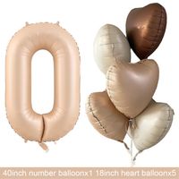 Geburtstag Basic Einfacher Stil Herzform Aluminiumfolie Innen Draussen Gruppe Luftballons sku image 10