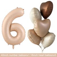 Geburtstag Basic Einfacher Stil Herzform Aluminiumfolie Innen Draussen Gruppe Luftballons sku image 6