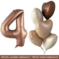 Geburtstag Basic Einfacher Stil Herzform Aluminiumfolie Innen Draussen Gruppe Luftballons sku image 14
