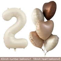 Birthday Basic Simple Style Heart Shape Aluminum Film Indoor Outdoor Party Balloons sku image 22