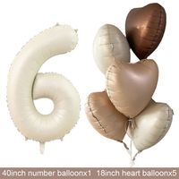 Geburtstag Basic Einfacher Stil Herzform Aluminiumfolie Innen Draussen Gruppe Luftballons sku image 26