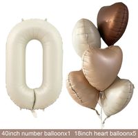Geburtstag Basic Einfacher Stil Herzform Aluminiumfolie Innen Draussen Gruppe Luftballons sku image 30