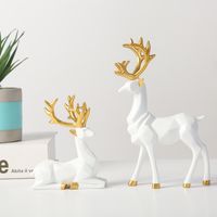 Simple Style Elk Resin Ornaments Artificial Decorations sku image 1
