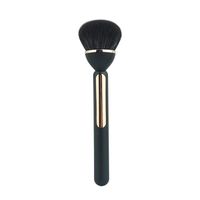 Elegante Amarillo Negro Fibra Artificial Handgriff Aus Kunststoff Pinceles De Maquillaje 1 Pieza sku image 3
