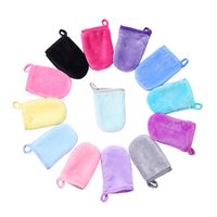 Sweet Solid Color Polyester Makeup Remover Gloves 1 Piece main image 4