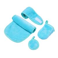 Casual Solid Color Other Materials Makeup Remover Towel 4 Pieces Set main image 5