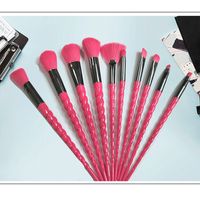 Lady Nylon Plastic Handgrip Makeup Brushes 1 Set sku image 4