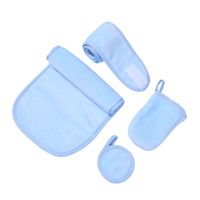 Casual Solid Color Other Materials Makeup Remover Towel 4 Pieces Set sku image 7