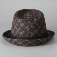 Men's Basic Simple Style Solid Color Big Eaves Fedora Hat main image 4