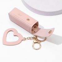 Vintage Style Heart Shape Pu Leather Square Makeup Bags main image 2