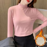 Women's T-shirt Long Sleeve T-shirts Casual Solid Color main image 5