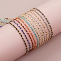 Basic Modern Style Geometric Glass Glass Rope Women's Bracelets main image 1