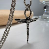 Hip-Hop Dragonfly Stainless Steel No Inlay Men's Pendant Necklace main image 1