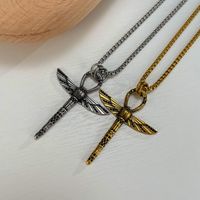 Hip-Hop Dragonfly Stainless Steel No Inlay Men's Pendant Necklace main image 4