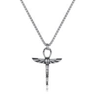 Hip-Hop Dragonfly Stainless Steel No Inlay Men's Pendant Necklace sku image 1
