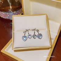 Moda Estrella Forma De Corazón Cobre Enchapado Perlas Artificiales Circón Pendientes De Gota 1 Par sku image 13