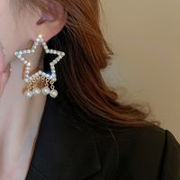 1 Pair Elegant Sweet Star Alloy Drop Earrings main image 4
