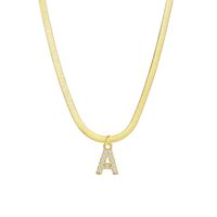 Elegant Letter Copper Pendant Necklace In Bulk main image 7