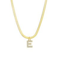 Elegant Letter Copper Pendant Necklace In Bulk sku image 5