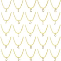 Elegant Letter Copper Pendant Necklace In Bulk main image 10