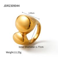 304 Stainless Steel IG Style Plating Solid Color Rings sku image 1