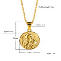 Hip-Hop Retro Solid Color 304 Stainless Steel Plating 18K Gold Plated Men's main image 2