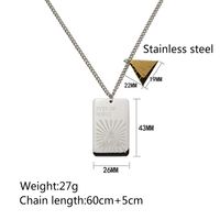 Hip-Hop Letter 304 Stainless Steel Plating 18K Gold Plated Unisex Pendant Necklace main image 2