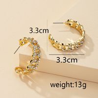 Fashion 1 Pair Of Chain Clasp Diamond Hot Selling Earrings Wholesale main image 7