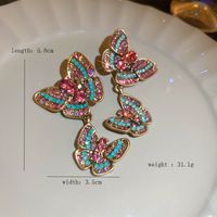 1 Pair Elegant Sweet Butterfly Alloy Drop Earrings main image 2