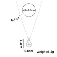 Simple Style Solid Color Sterling Silver Plating 14k Gold Plated Pendant Necklace main image 7