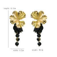 1 Pair Vintage Style Flower Alloy Drop Earrings main image 2