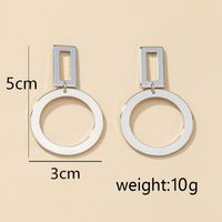 Metal Geometric Earrings main image 7