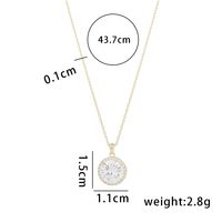 Simple Style Solid Color Sterling Silver Plating 14k Gold Plated Pendant Necklace sku image 1